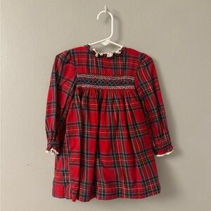 Mini Boden Smocked Holiday Dress 12-18 months